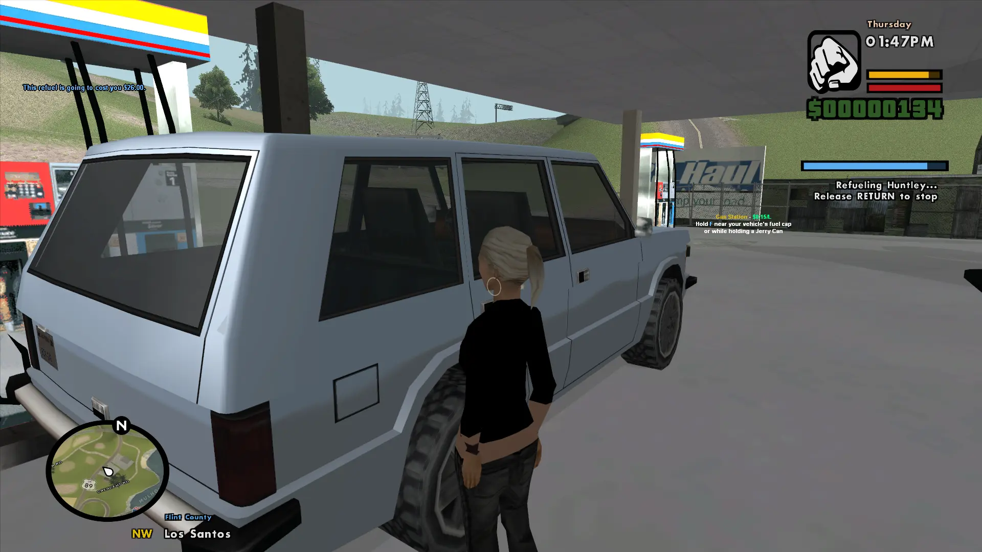 Refueling a vehicle